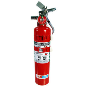 H3R Aviation Model C352TS Red 2.5 lb UL Rating 5B:C Halon 1211 Cockpit/Cabin Fire Extinguisher
