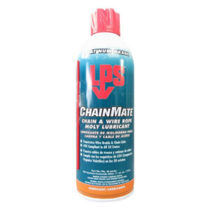 LPS® 02416 ChainMate Dark Gray Chain & Wire Rope Moly Lubricant - 11 oz Aerosol Can