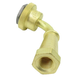 Dill Air Controls SK-2043-C Copper 1/8" NPT Female - 5,000 PSI Gooseneck High-Pressure Hose Coupling