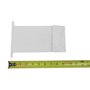 Celeste® TR-ASB1 White 8.85" x 4.52" x 2.36" Kraft Paper Block Bottom Air Sick Bags - 25/Pack
