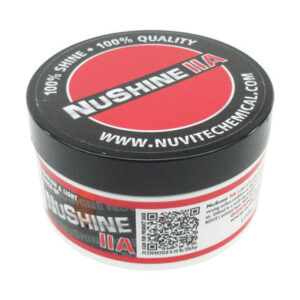 Nuvite® Nushine II® Grade A Re-Polishing & Light Touch-Up Metal Polishing Compound- 1/2 lb Jar - 16/Pack