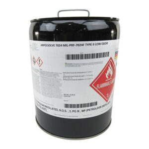 ARPOLSOLVE 7024 Clear MIL-PRF-7024 Type II Spec Aircraft Fuel System Component Calibrating Fluid - 5 Gallon Pail