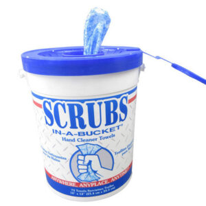 SCRUBS® 42272 Citrus Fragrance 10-1/2" x 12-1/4" Hand Cleaning Towel - 72 Towel/Container - 5/Pack