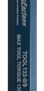 McFarlane® TOOL132-8/9 Anodized Blue 1/2" and 9/16" Push-Pull Control Wrench