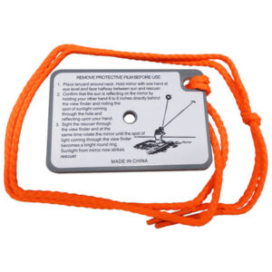ORION® 616 Emergency Rescue Signaling Mirror (2" x 3") with Lanyard - 72/Pack