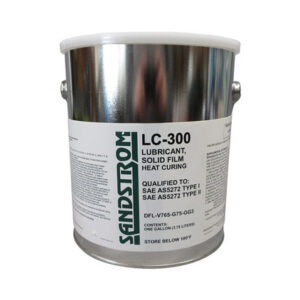 Sandstrom LC-300 Flat Dark Gray AS5272 Type I & II Spec Heat Cure Solid Film Lubricant - Gallon Can