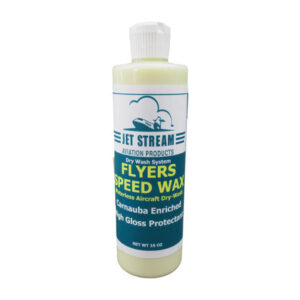 JET STREAM® FSW01 FLYERS SPEED WAX™ Pale Yellow Carnuba Enriched Waterless Aircraft Dry-Wash - 16 oz Bottle