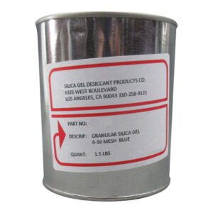 Military Specification MIL-D-3716 Type IV, Grade H Blue Beaded Indicating Silica Gel - Quart Can