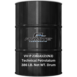 Federal Specification VV-P-236A(2) Reddish Technical Petrolatum Light Lubricating Grease - 386 lb Drum