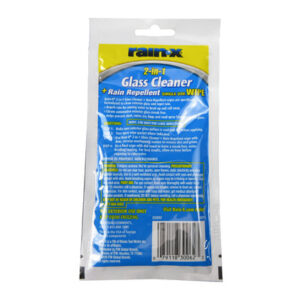 Rain-X® 630062 Clear 2-in-1 Glass Cleaner + Rain Repellent - 8"x9" Pre-Moistened Wipe