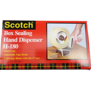 3M™ 021200-96818 Scotch® Tan/Gray H180 Box Sealing Tape Dispenser