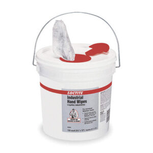 Henkel 337638 LOCTITE® SF 7617 White 9.5" x 12" Industrial Hand Cleaning Wipes - 130 Wipe/Tub