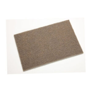 3M™ Scotch-Brite™ 7440 Tan 6" x 9" Aluminum Oxide Medium Hand Pad - Carton of 20
