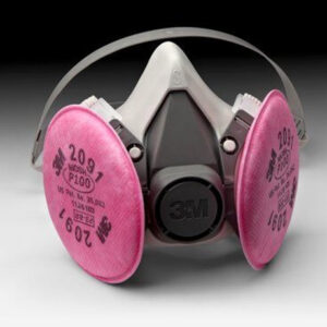 3M™ 6191 Gray/Pink Small Half Face-Piece Reusable Respirator Assembly