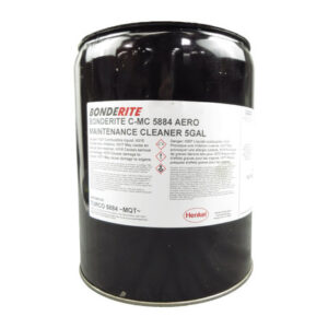 Henkel 597177 BONDERITE® C-MC 5884 AERO Amber MIL-PRF-85704 Type I Spec Turbine Engine Compressor Cleaner - 5 Gallon Pail