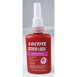 Henkel 08741 LOCTITE® Letter Grade AV (087) Red High Strength Threadlocker - 250 mL (8.45 oz) Bottle - 10/Pack