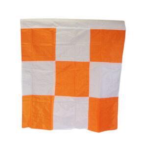 Safety Flag APF Orange/White Checkered 36" x 36" Airport Flag - 24/Pack